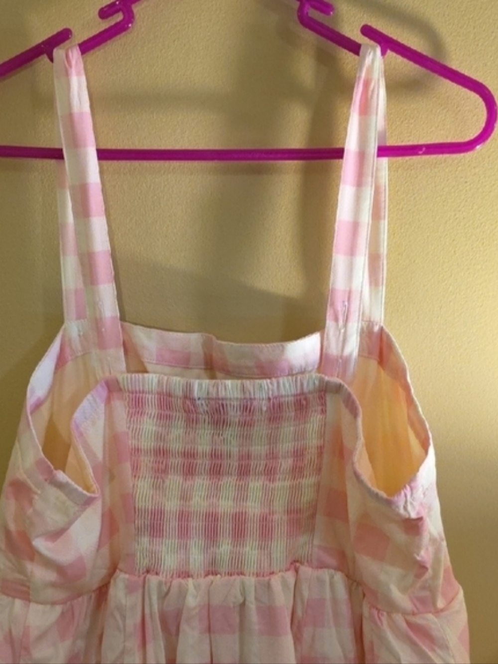 Retro Chic By Torrid Pink Gingham Plaid Dress w/Pockets - Picture 6 of 7